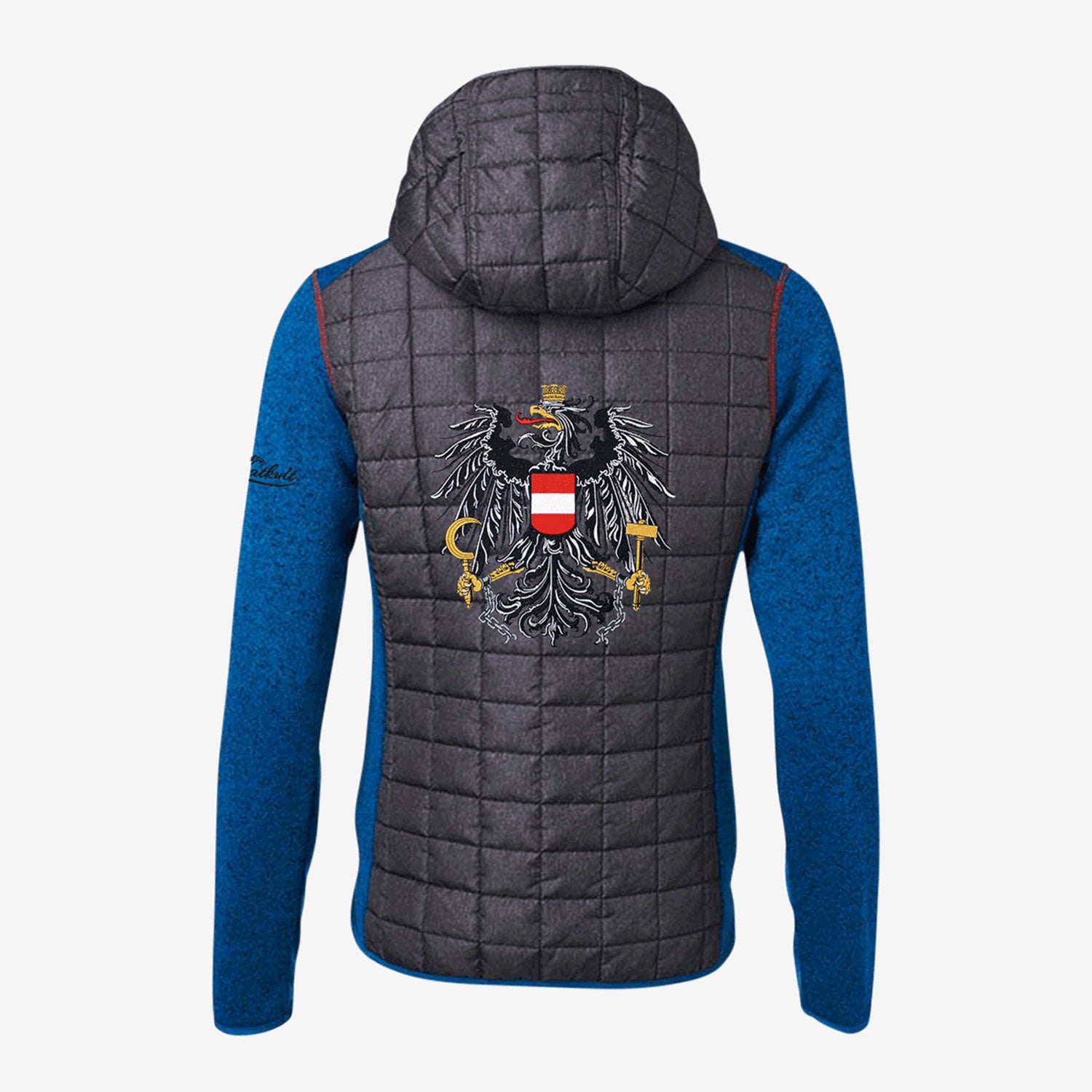 Österreich Adler Strick-Steppjacke