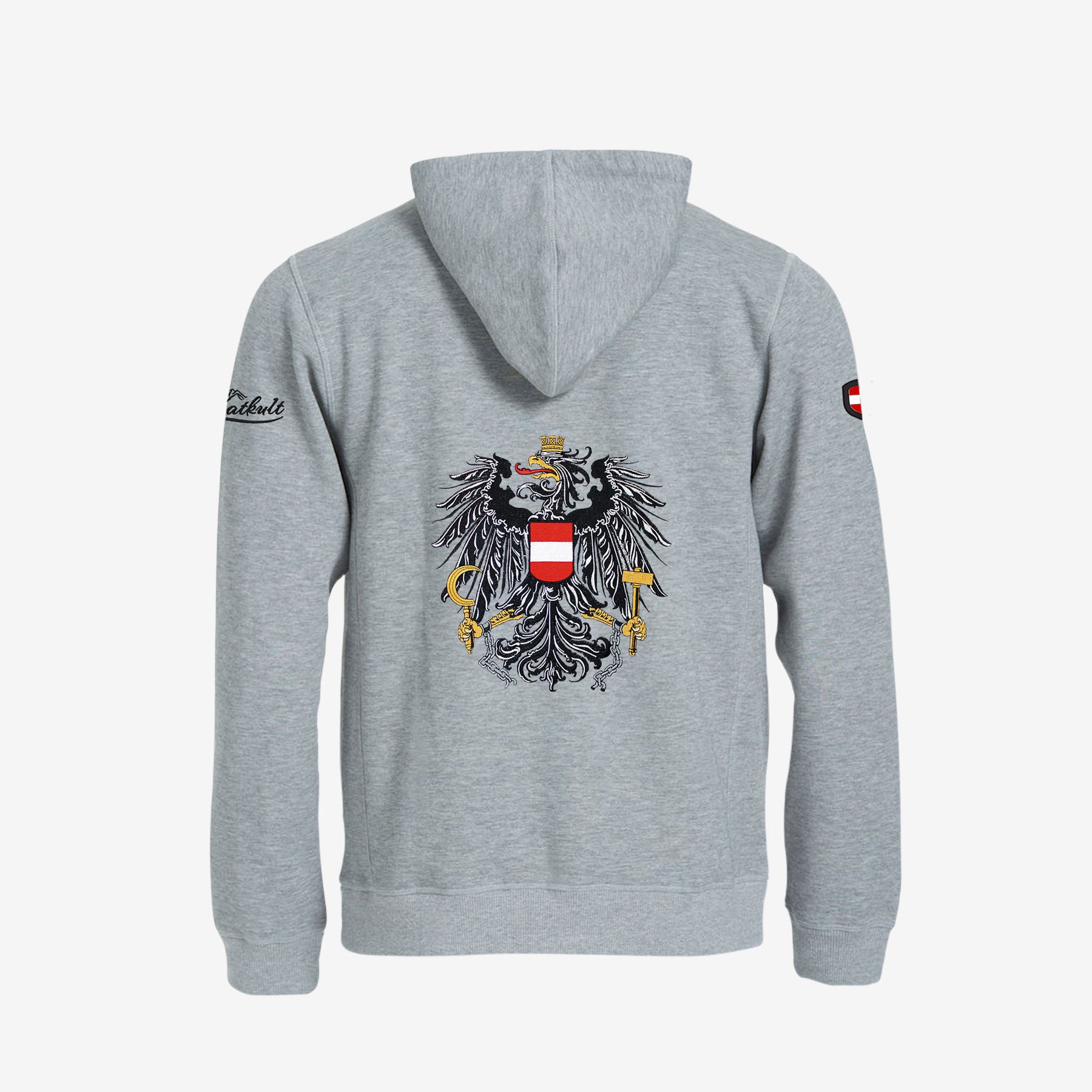 Österreich Adler Kult-Hoodie (Stick)