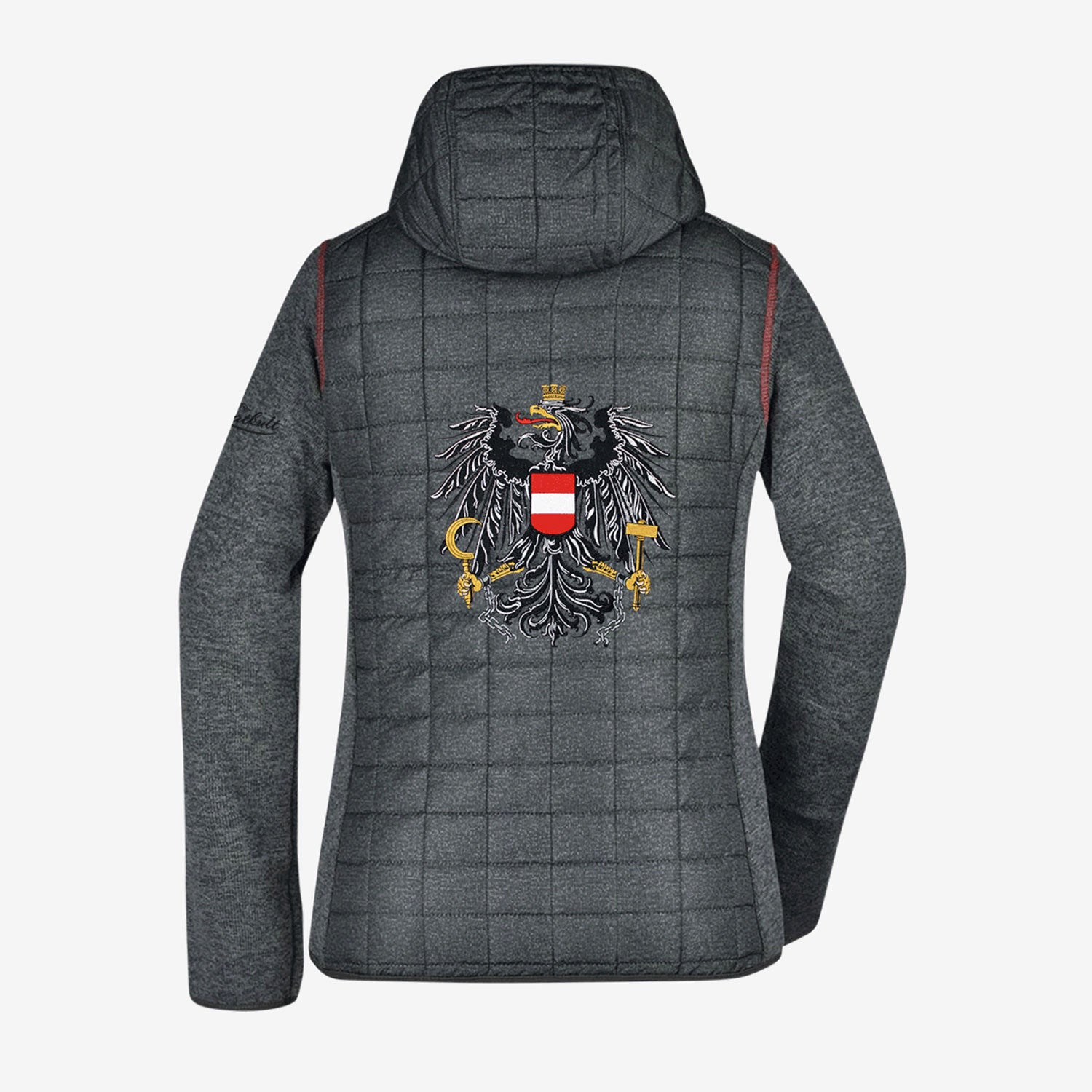 Österreich Adler Strick-Steppjacke