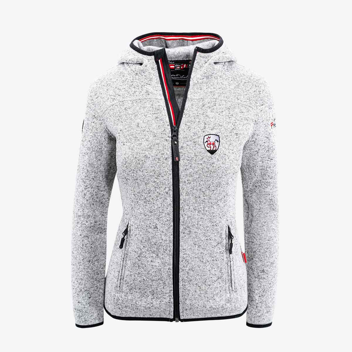 Trachten Strickfleece Jacke Hirsch Jacke Damen Trachtenweste