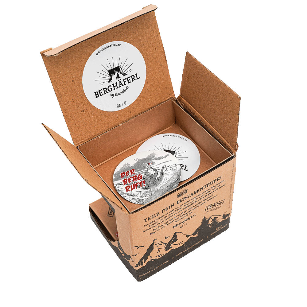 Der Berg ruft Emaille Tasse