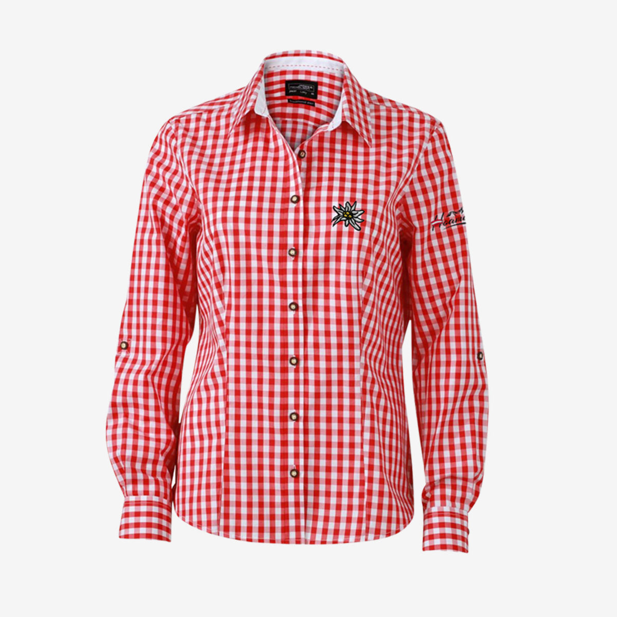 Edelweiss Trachtenbluse #Farbe_Rot