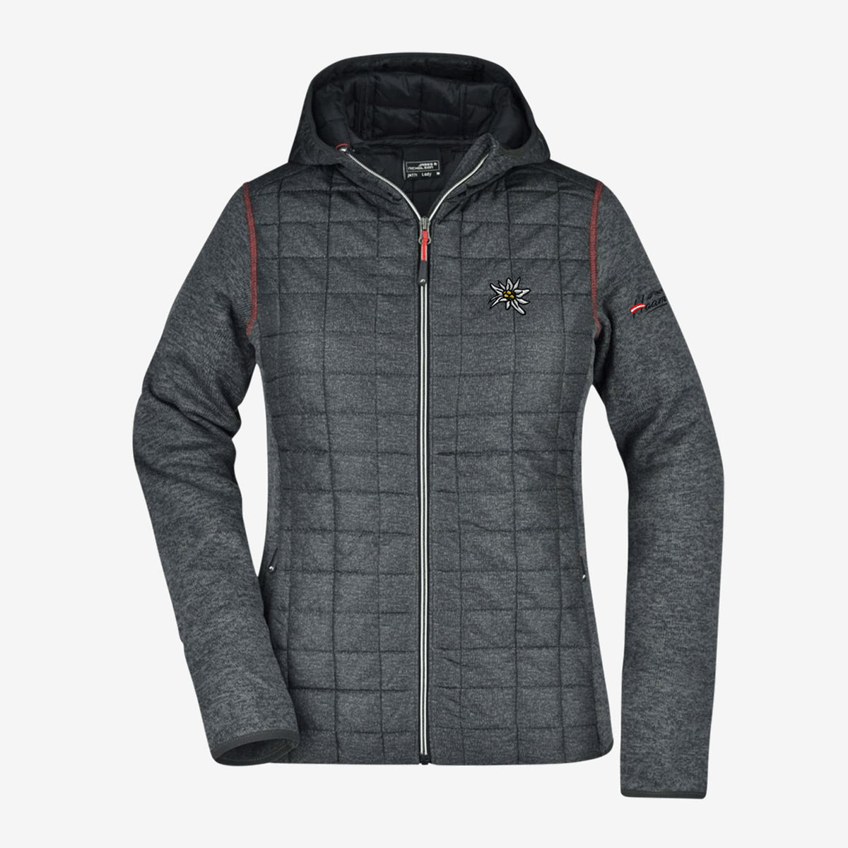 Edelweiss Wanderjacke Hirsch #Farbe_Grau