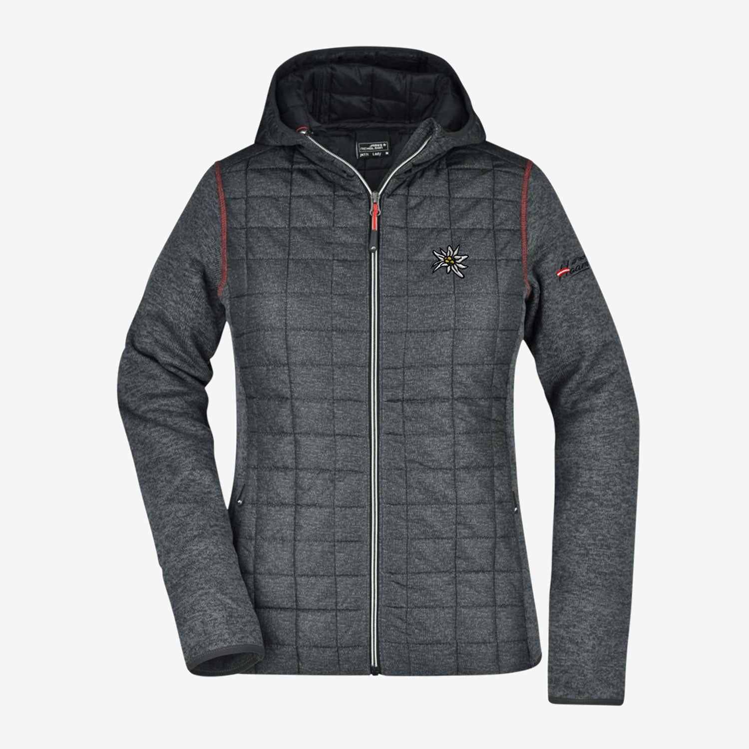 Edelweiss Strick-Steppjacke