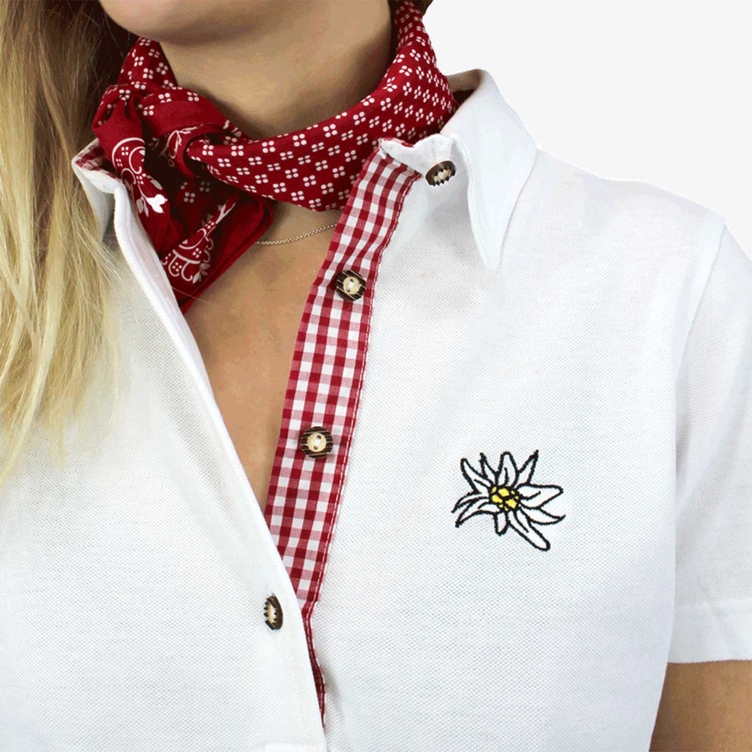 Edelweiss Trachtenpolo