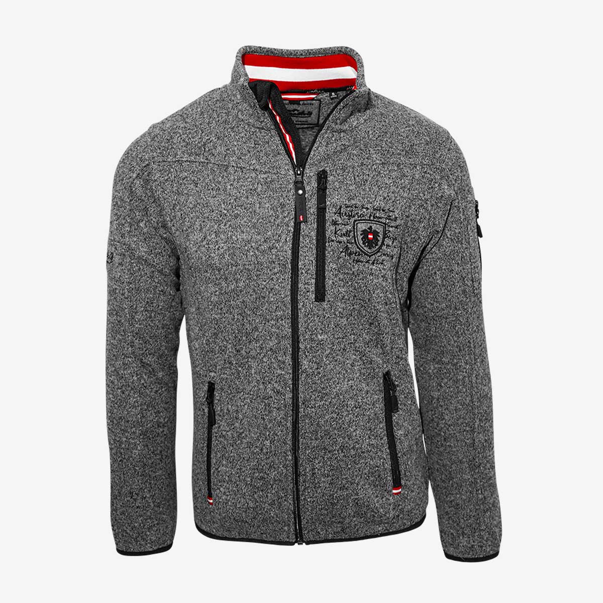 Fleecejacke mit Österreich Adler