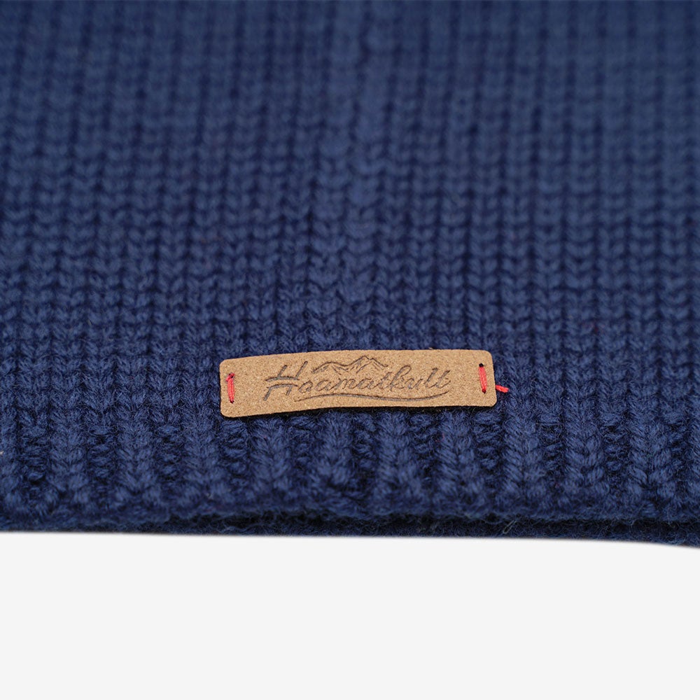 Österreich Adler Leder Merino Beanie