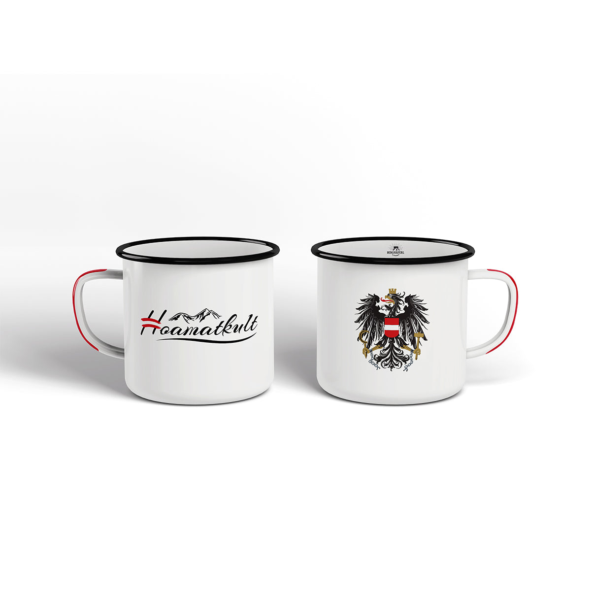 Österreich Adler Emaille Tasse
