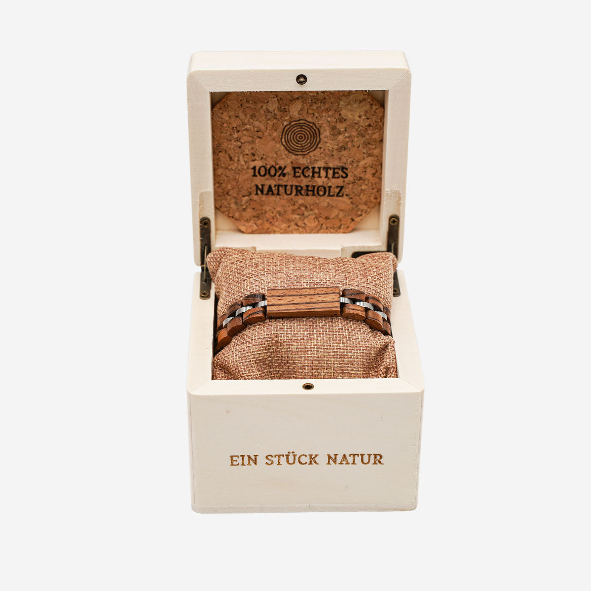 Holzarmband mit Geschenkbox #Farbe_Blau