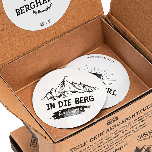 In die Berg bin I gern Emaille Tasse