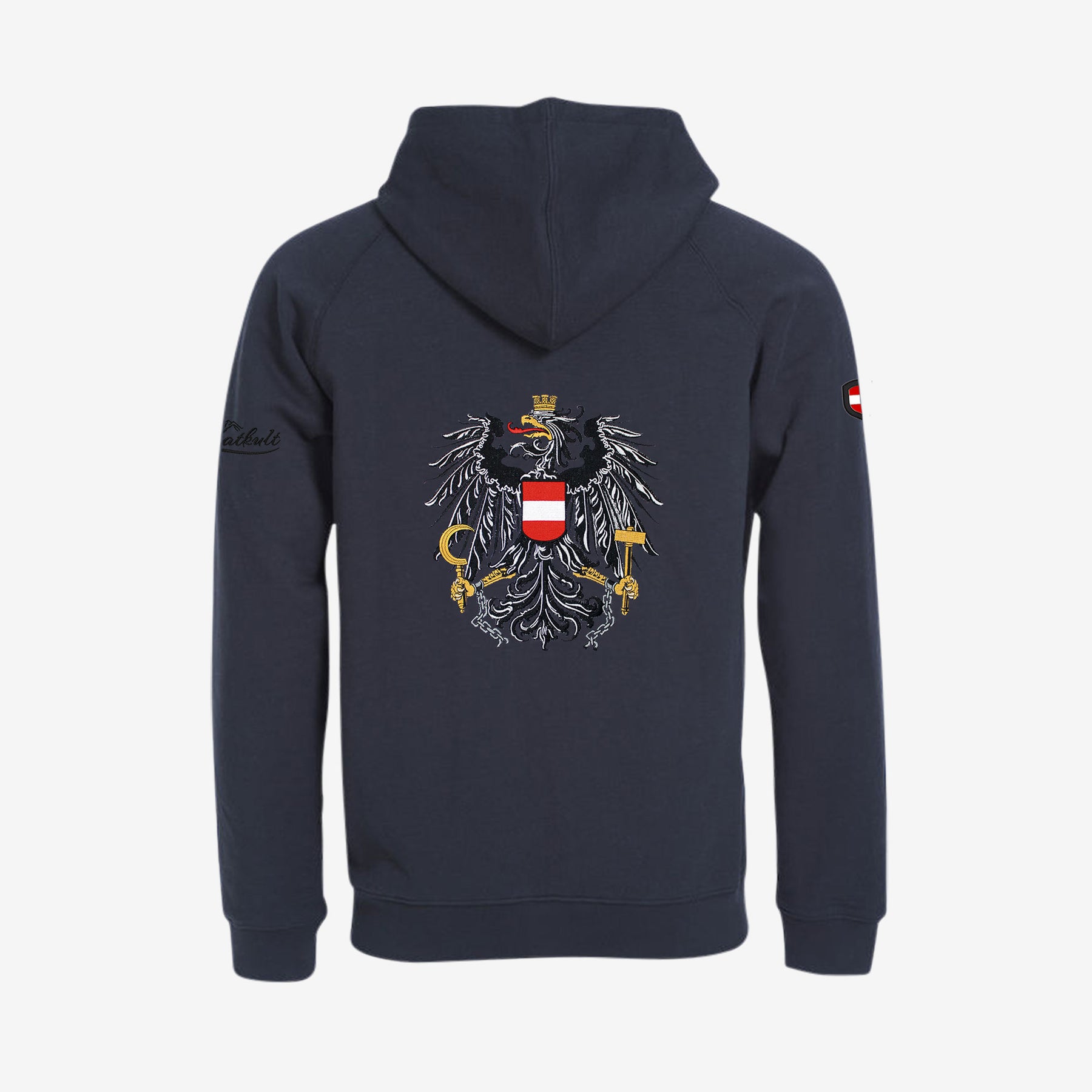 Österreich Adler Kult-Hoodie (Stick)