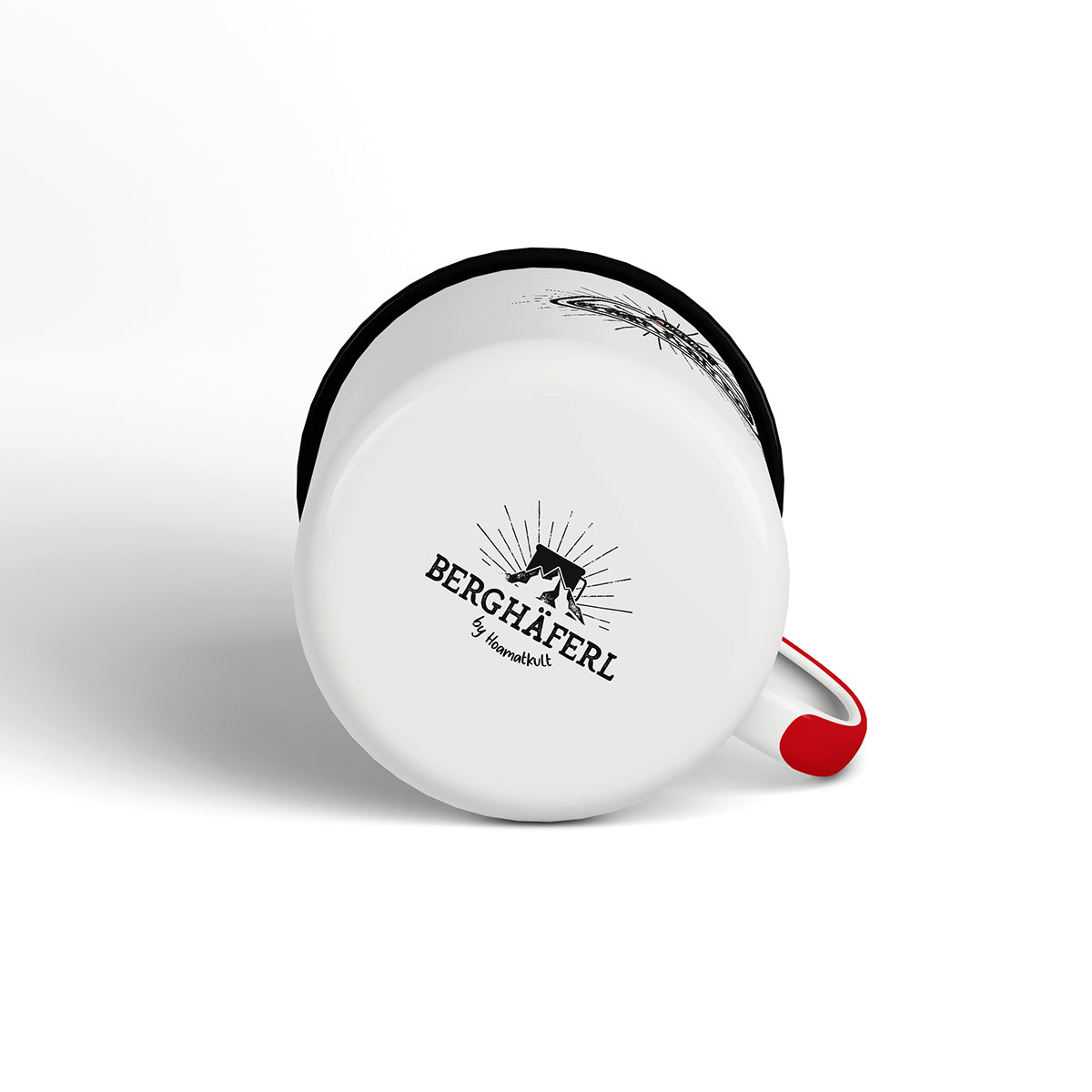 Karabiner Emaille Tasse