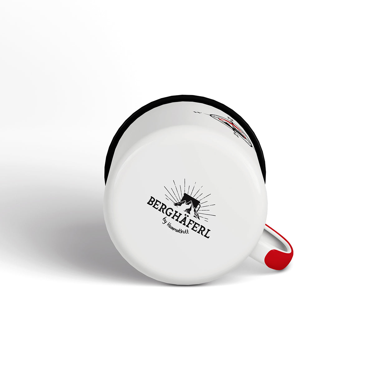 Kompass Emaille Tasse