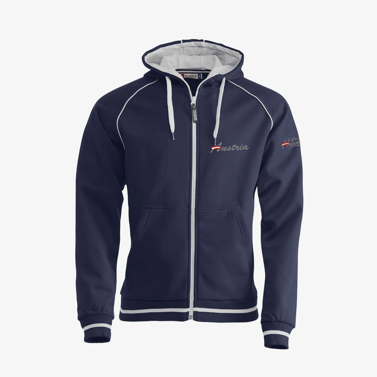 Navy Sweatjacke Austria  #Farbe_Navy-Blau