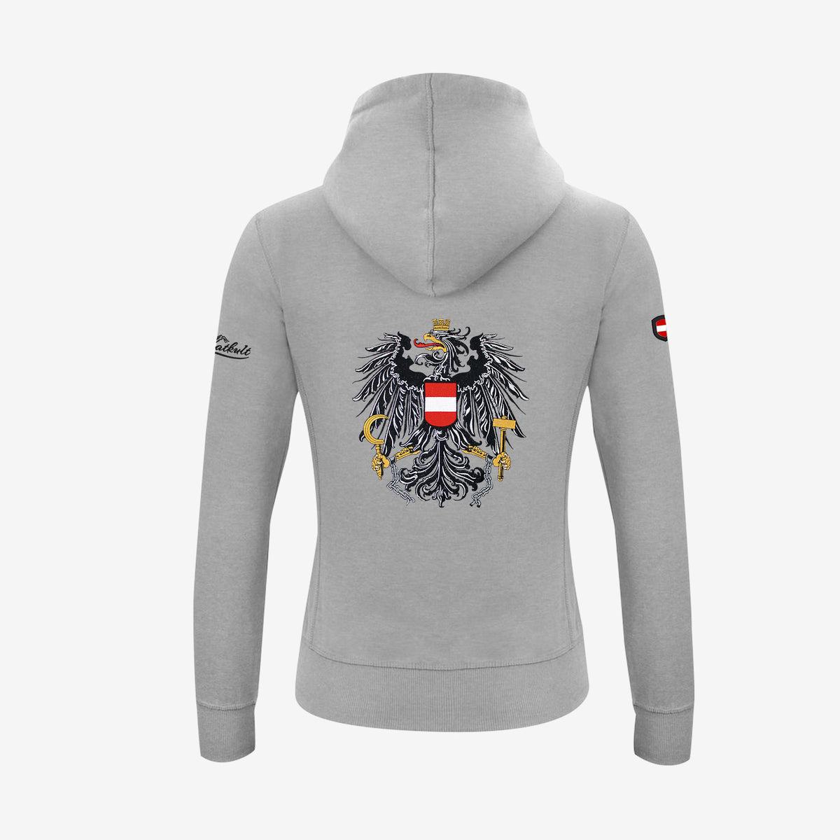 Österreich Damen Hoodie #Farbe_Grau
