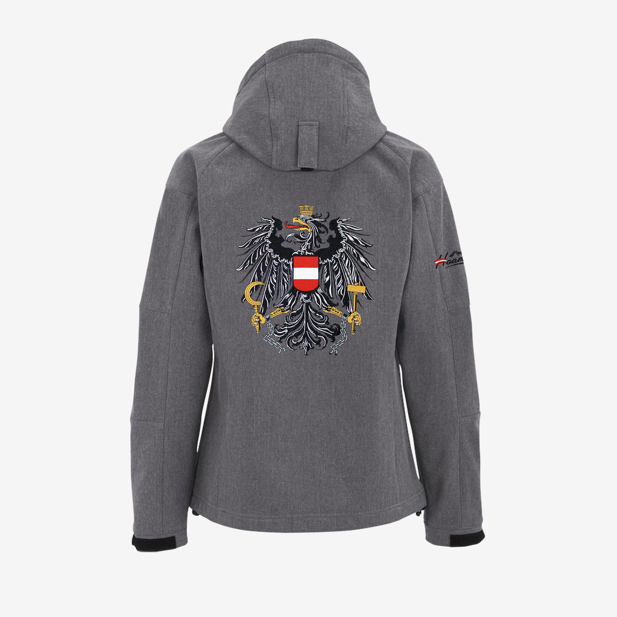 Österreich Adler Jacke Winter Grau #Farbe_Grau