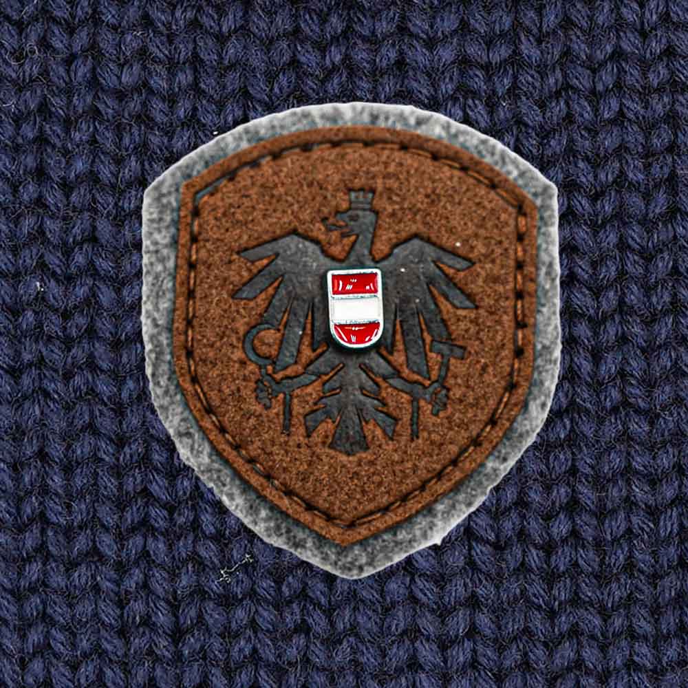 Österreich Adler Leder Merino Beanie
