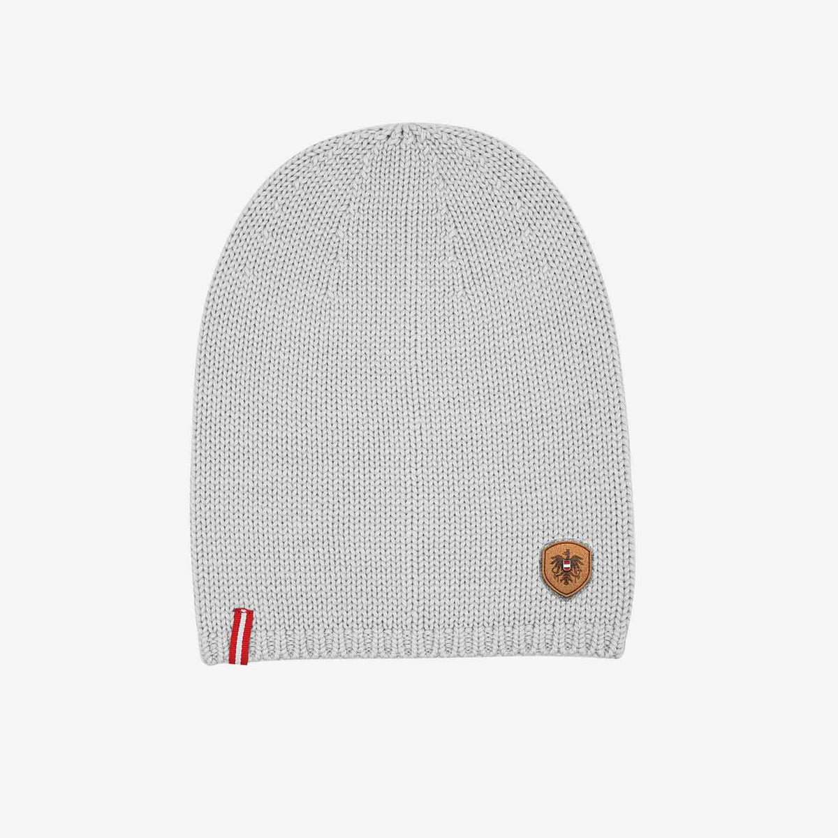 Österreich Adler Merino Muetze hellgrau kaufen #Farbe_Hellgrau