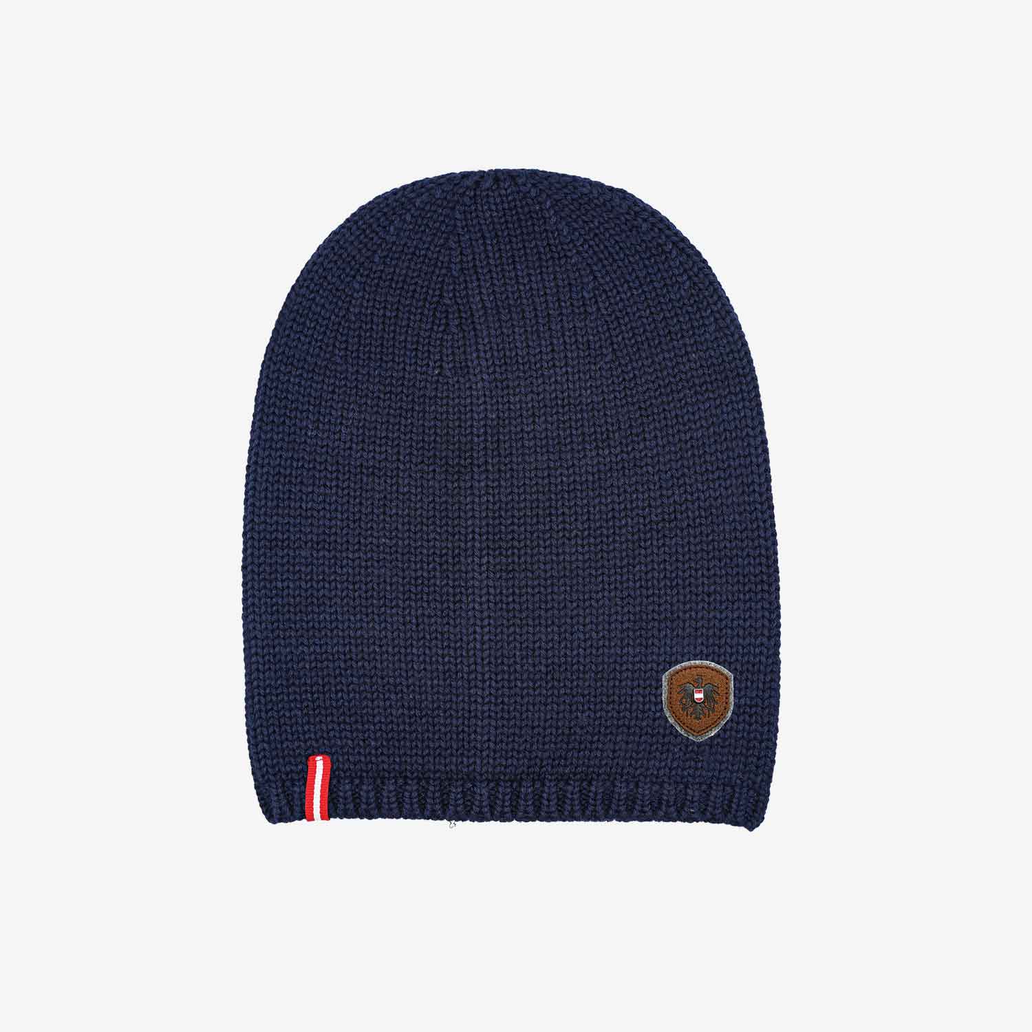 Österreich Adler Leder Merino Beanie