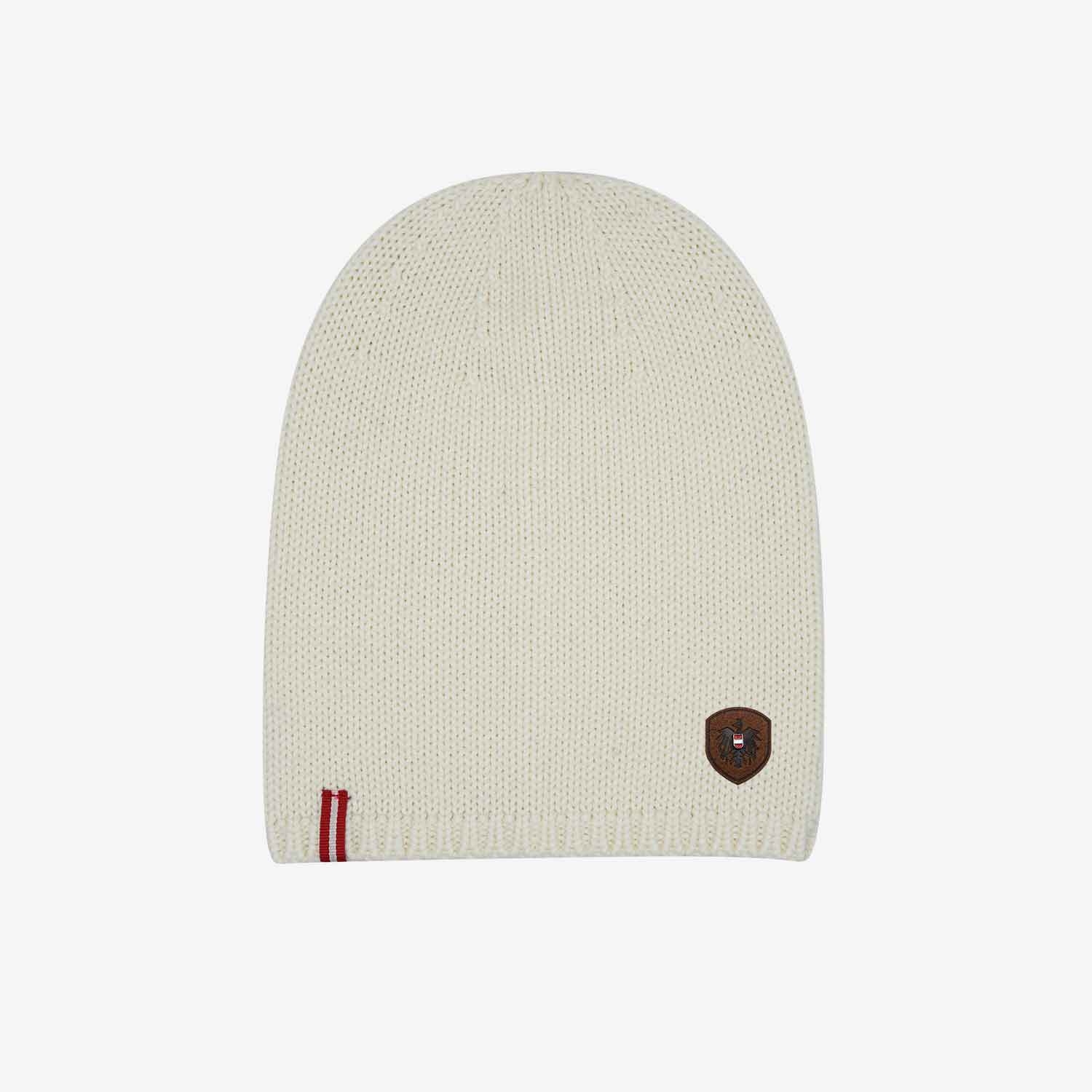 Österreich Adler Leder Merino Beanie