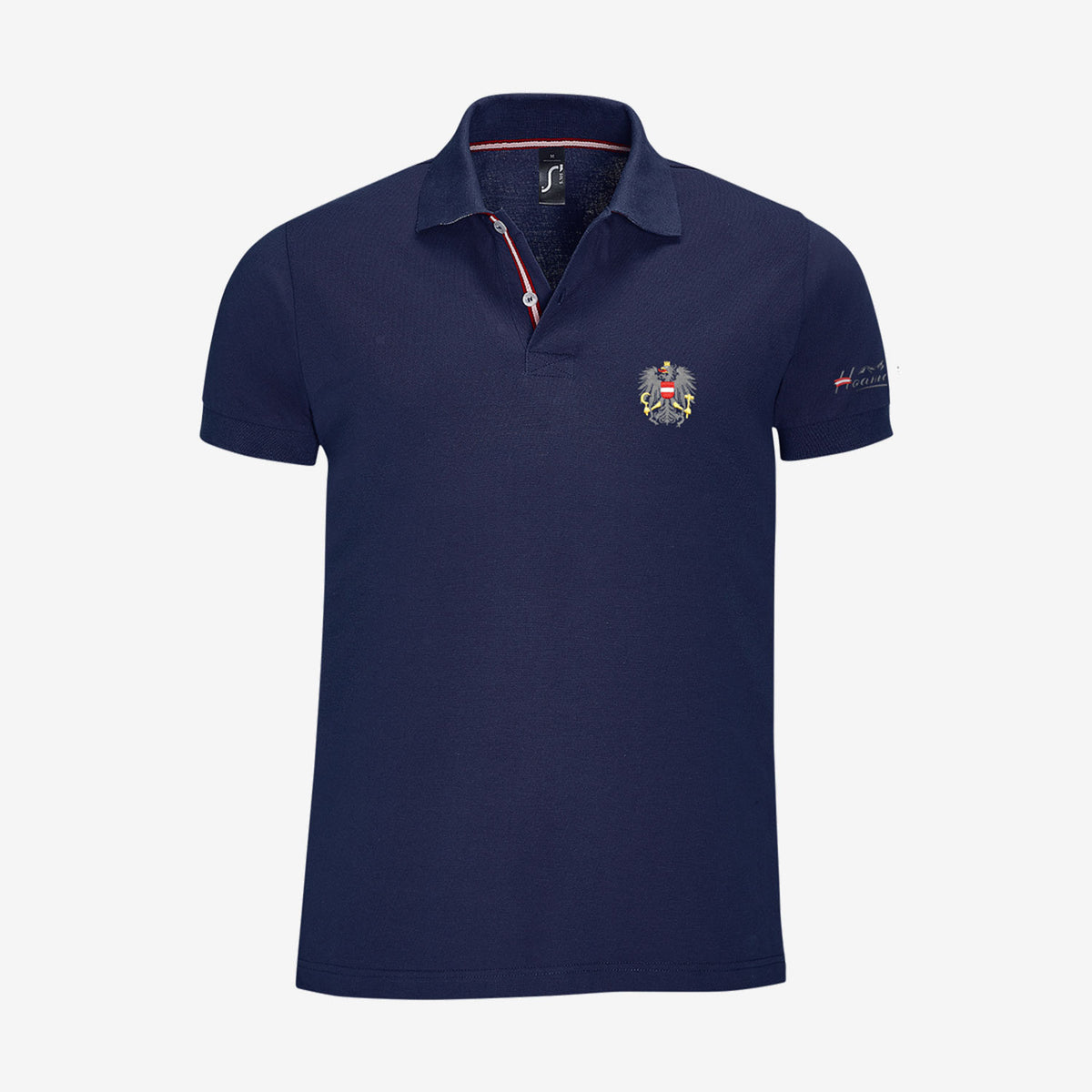 Österreich Adler Poloshirt #Farbe_Navy-Blau