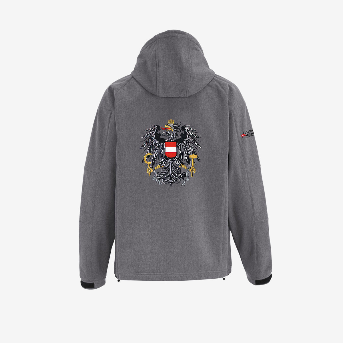 Österreich Adler Softshelljacke Grau Herren #Farbe_Grau