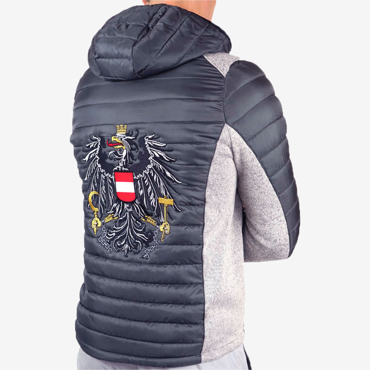 Österreich Adler Softshelljacke #Farbe_Grau