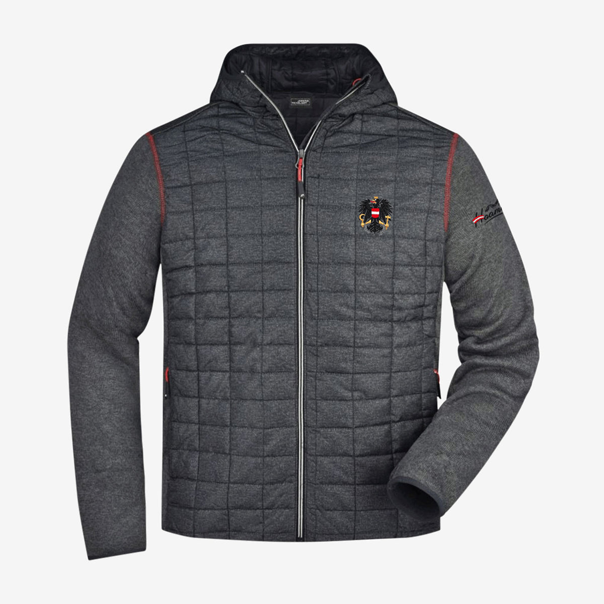 Österreich Adler Steppjacke kaufen #Farbe_Grau