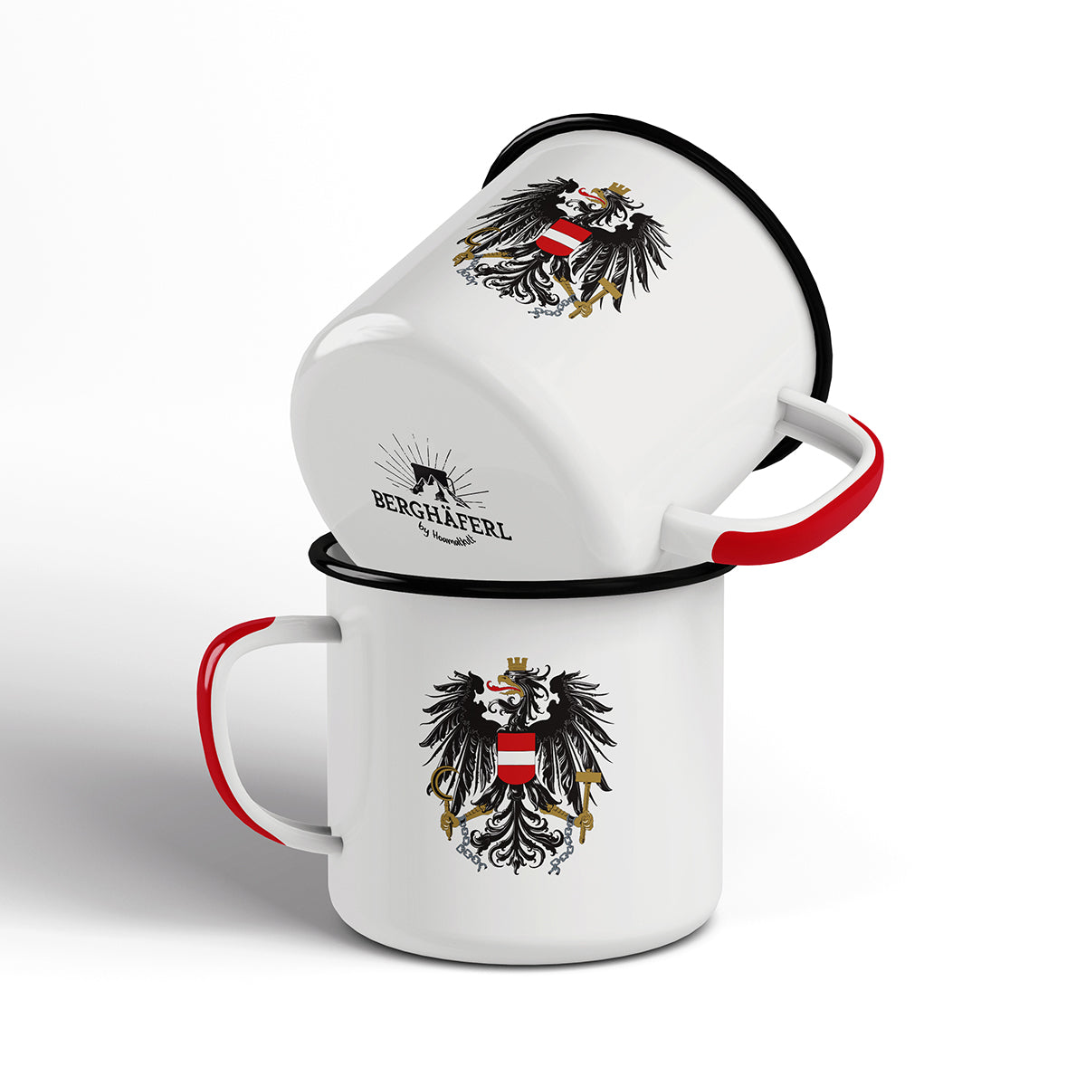 Österreich Adler Emaille Tasse