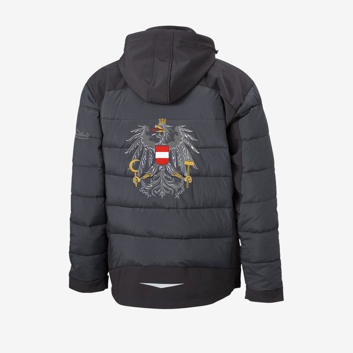 Österreich Adler Winterjacke #Farbe_Schwarz