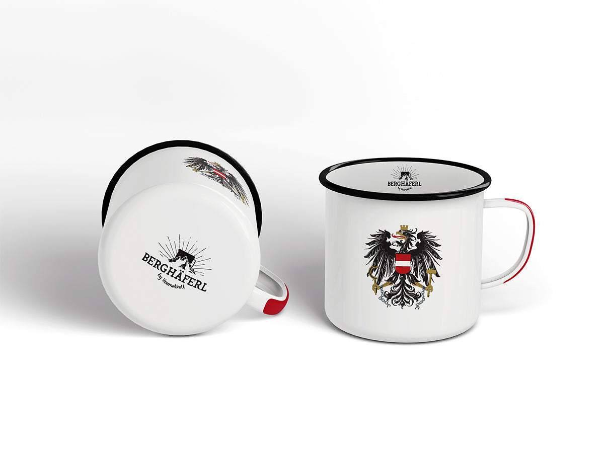 Österreich Adler Emaille Tasse