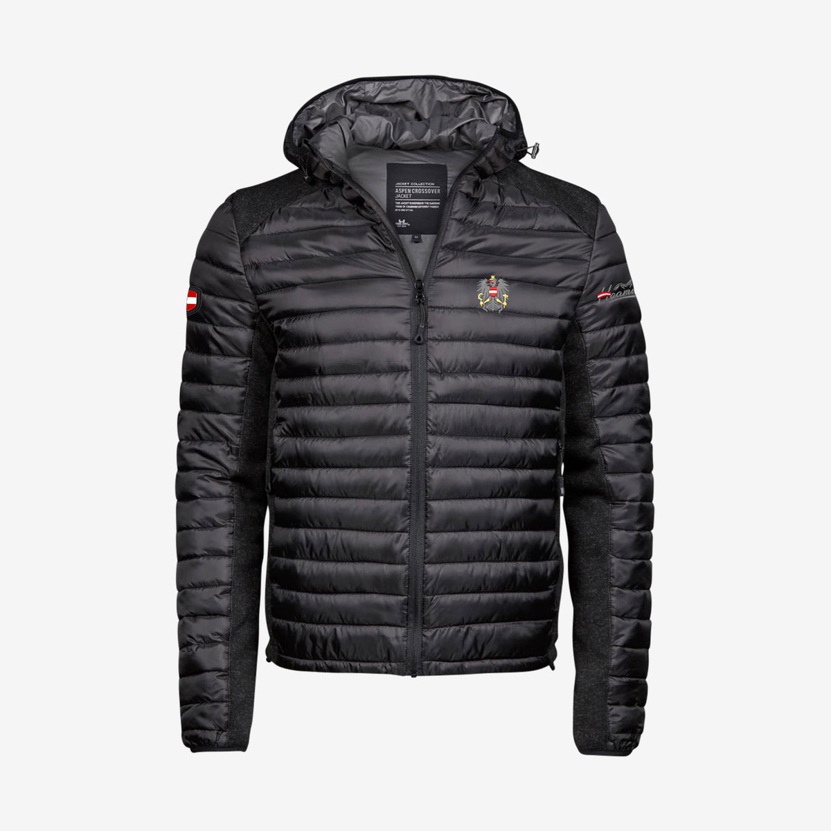 Österreich Alpine Hybrid Jacke #Farbe_Schwarz