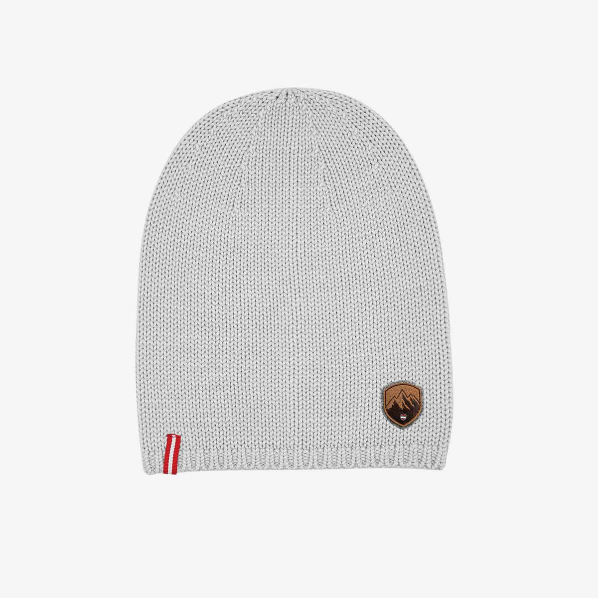 Österreich Berg Merino Mütze #Farbe_Hellgrau