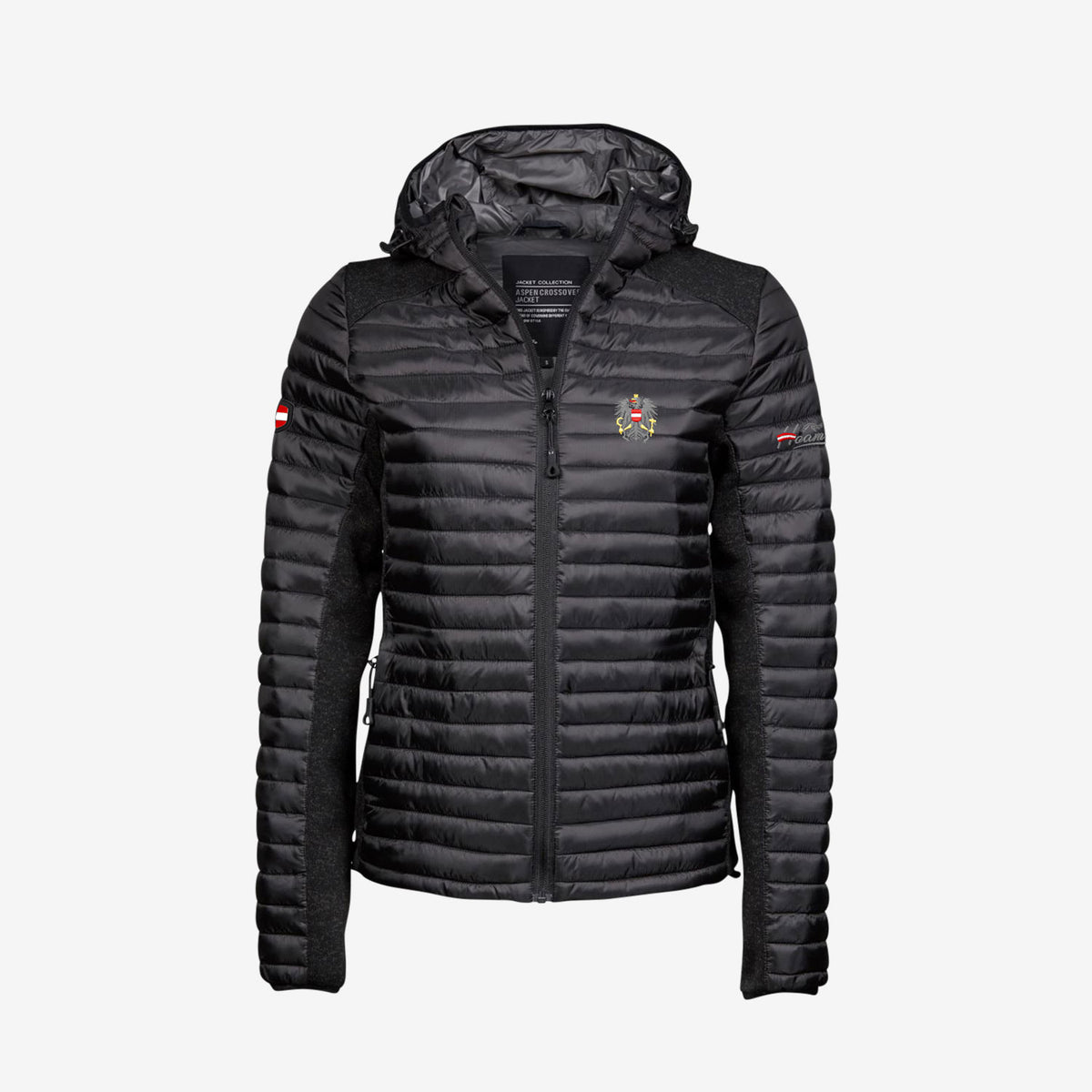 Österreich Hybrid Jacke Damen schwarz #Farbe_Schwarz
