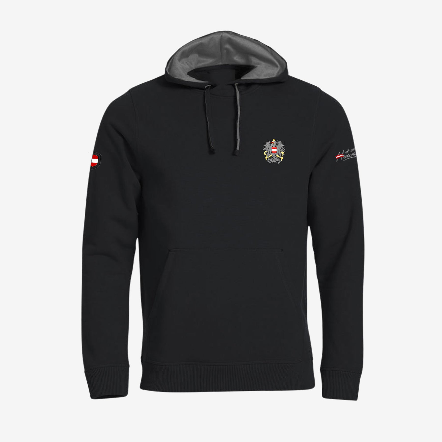 Österreich Adler Kult-Hoodie (Stick)