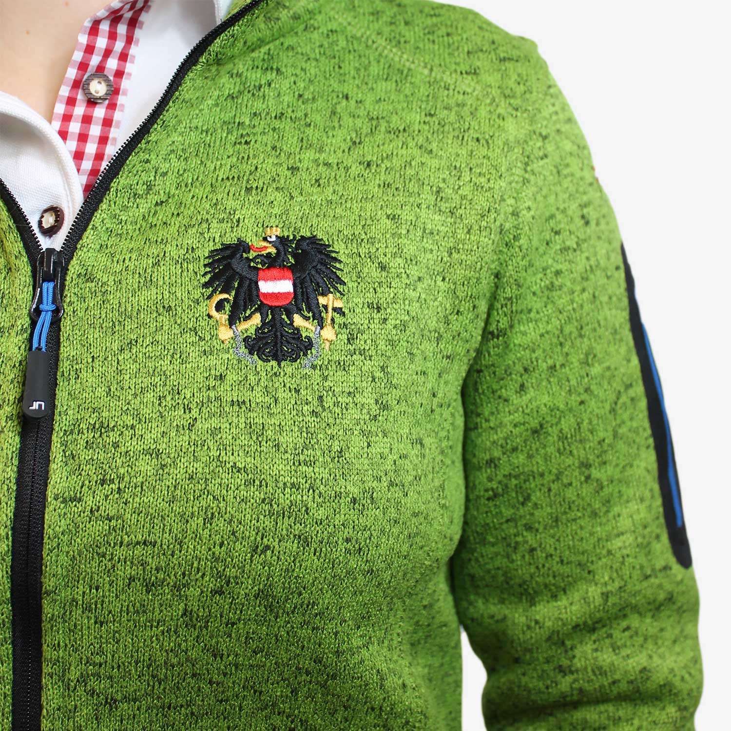 osterreich-strickfleece-jacke-gruen-hoamatkult
