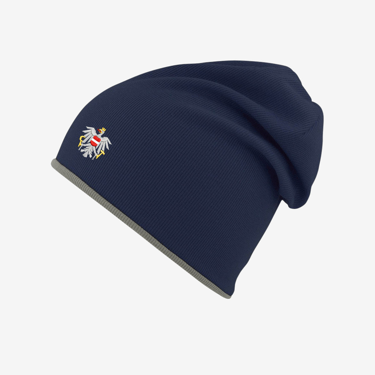 Österreich Adler Beanie Damen #Farbe_Navy-Blau