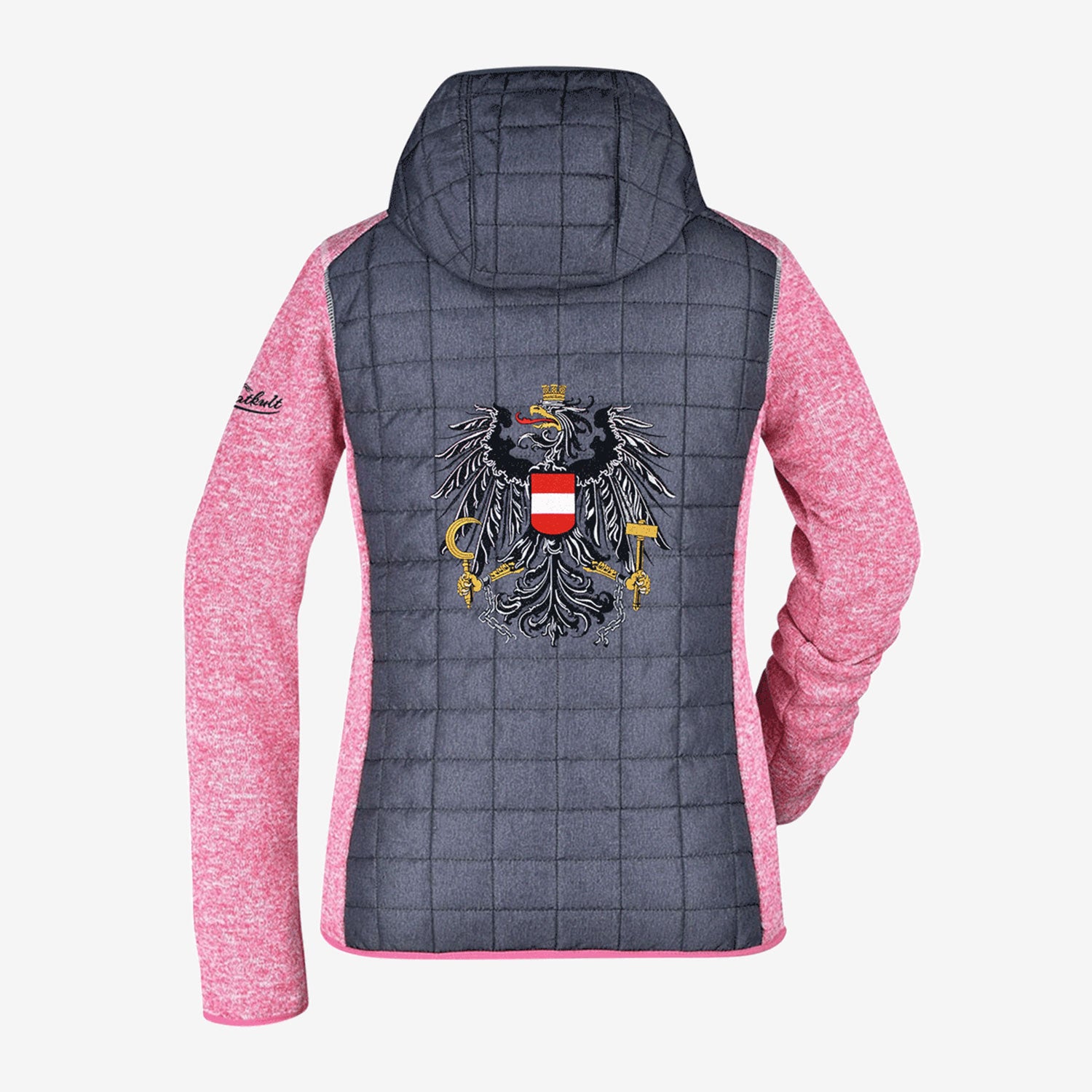 Österreich Adler Strick-Steppjacke