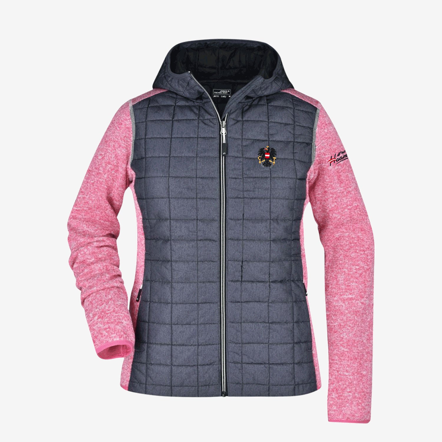 Österreich Adler Strick-Steppjacke