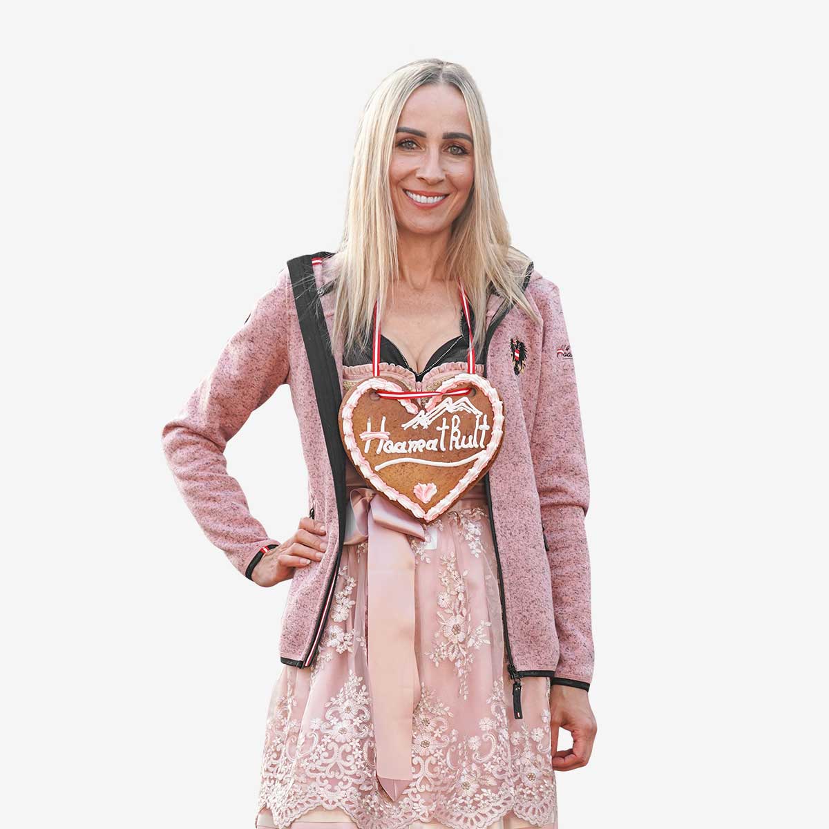 Rosa Dirndl Weste