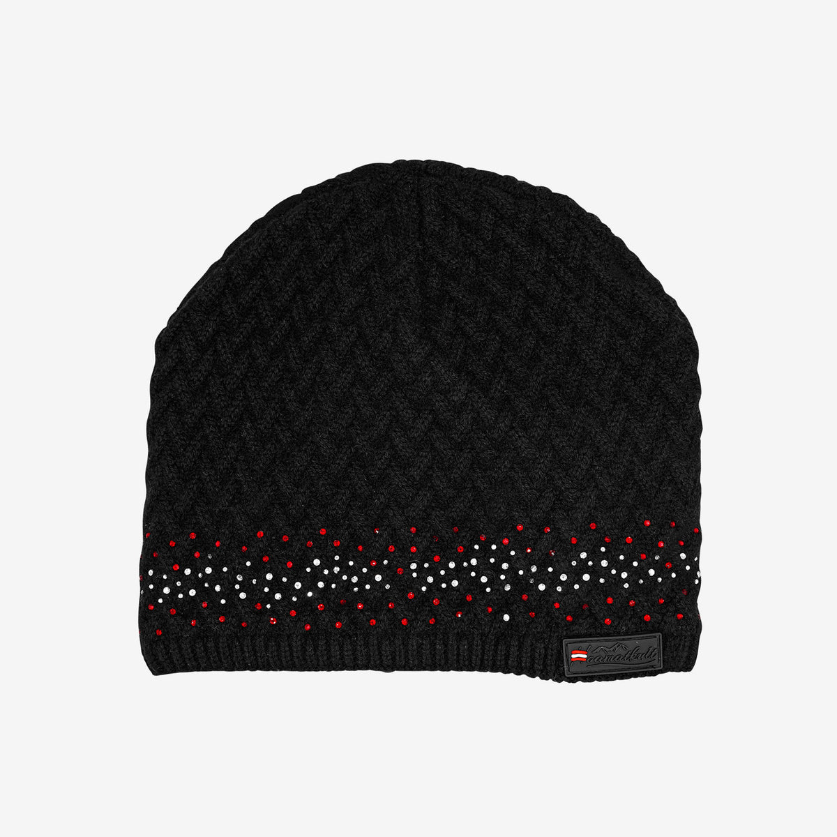 Österreich Kristall Mütze schwarz