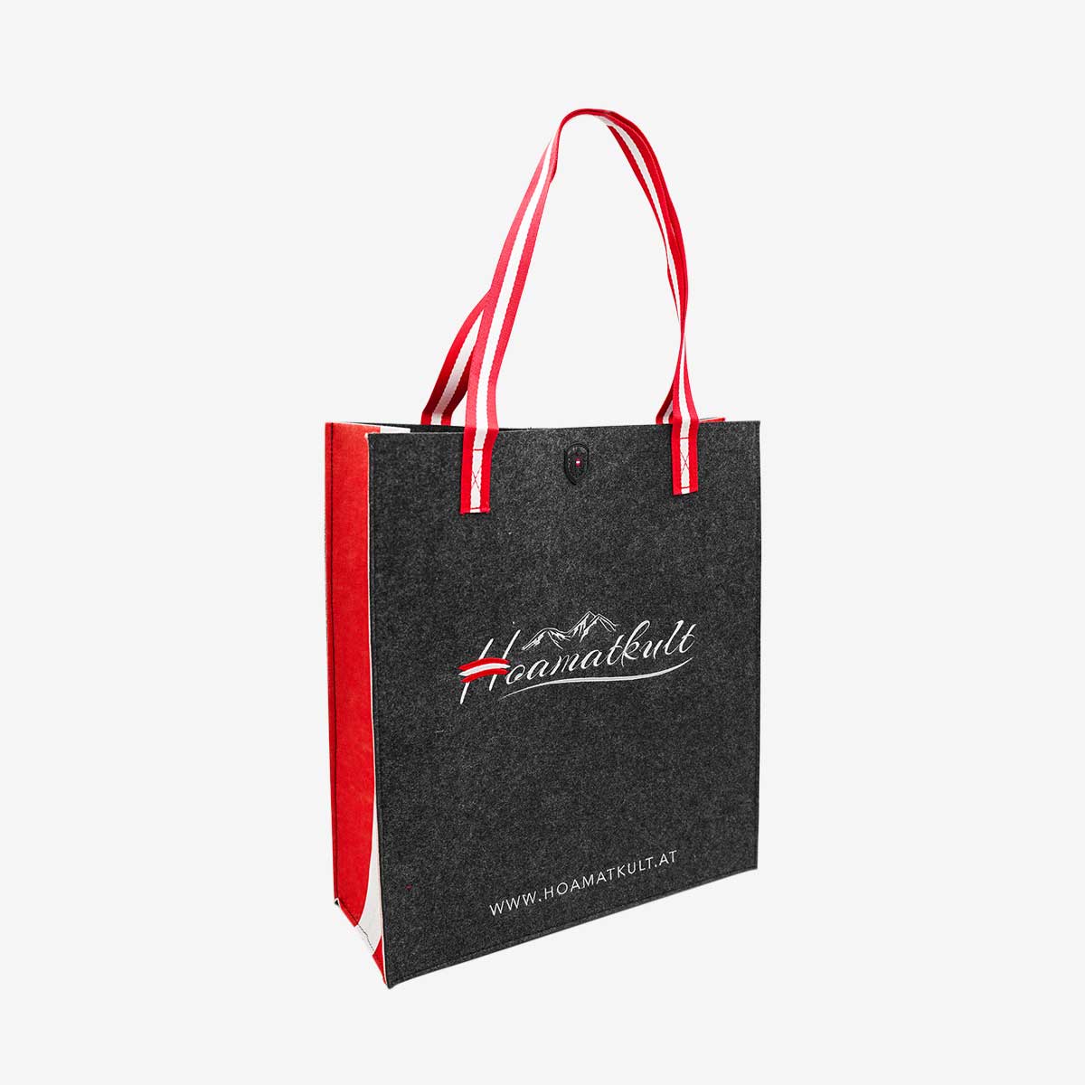 Schwarze Filz Einkaufstasche