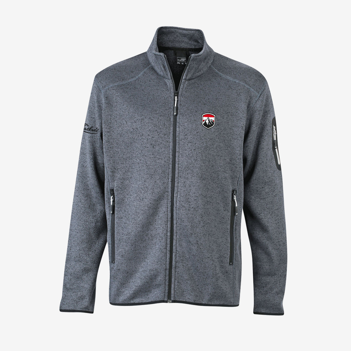 Wander Fleece Jacke #Farbe_Dunkelgrau