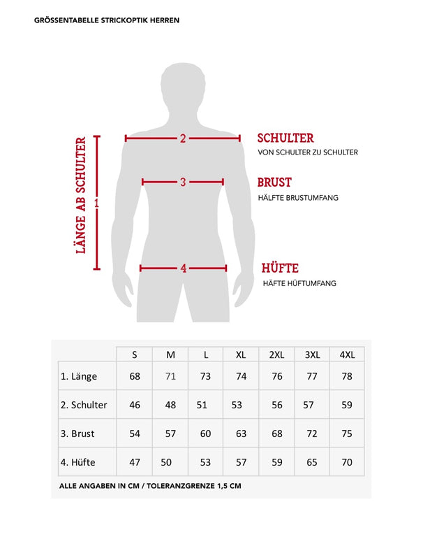 Geschenkpaket Weihnachten - Strickoptik Kultjacke und Trachten T-Shirt