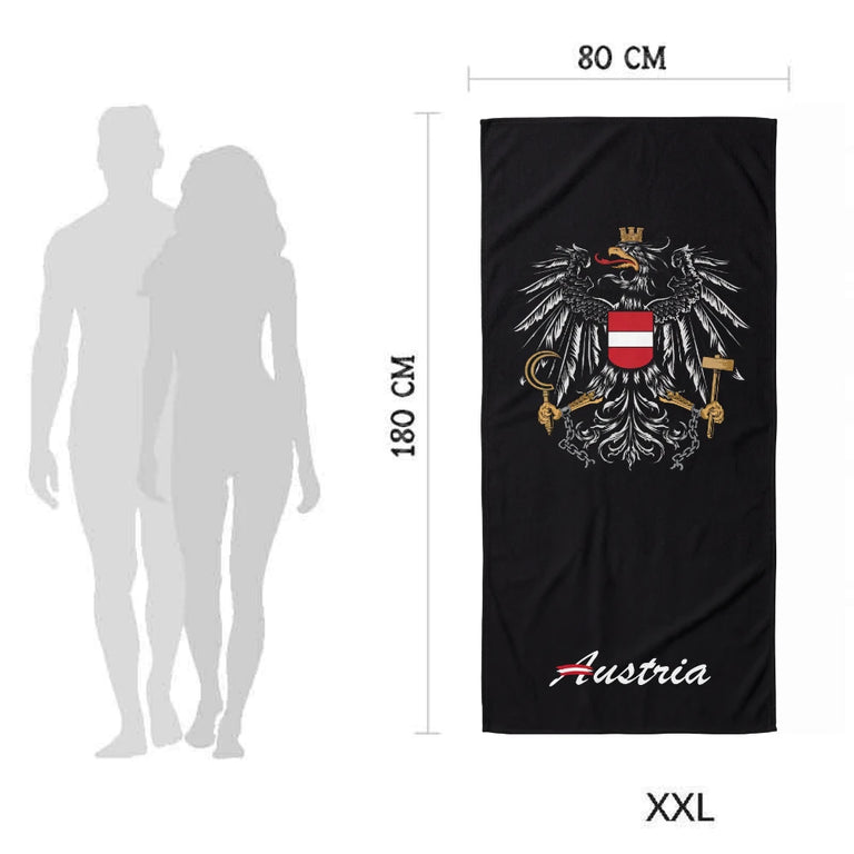 Österreich Adler Badetuch - Mikrofaser XXL