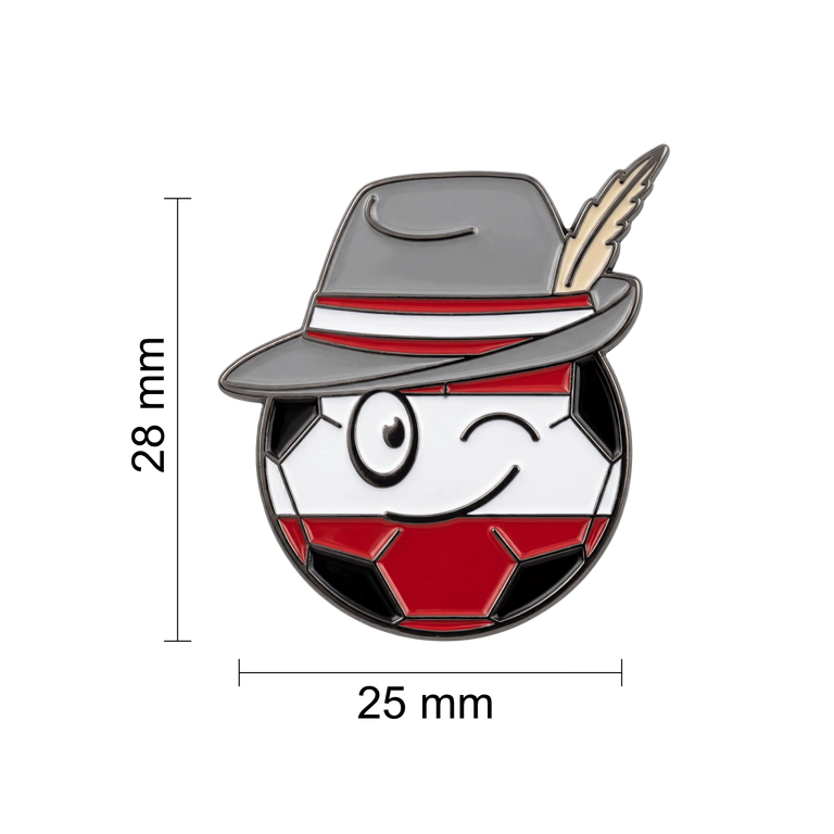 Fußball Kult Smiley Anstecknadel