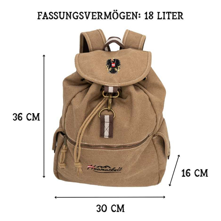 wanderrucksack vintage Österreich Vintage Canvas Rucksack