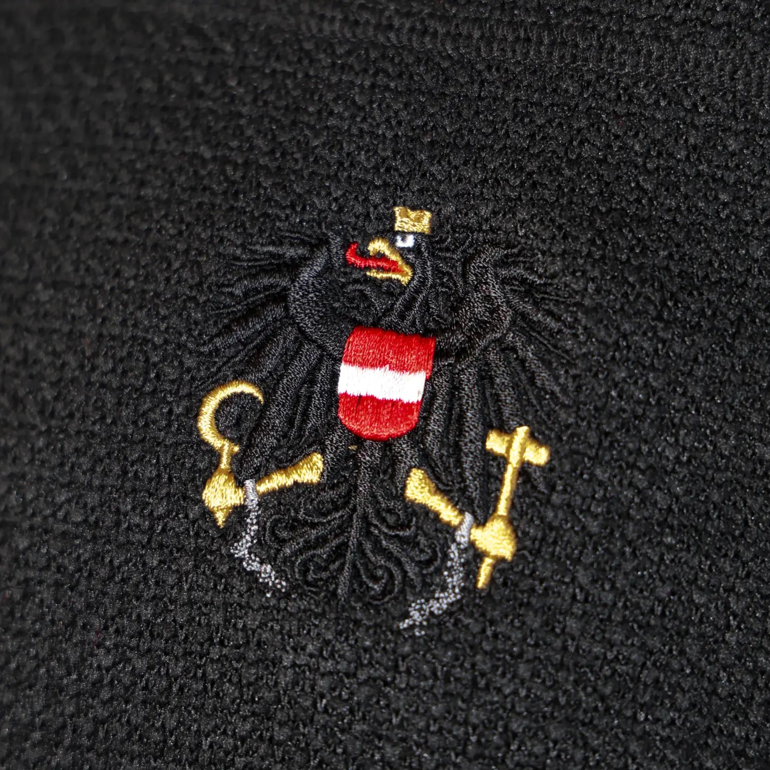 Österreich Kultjacke mit Kapuze - Strickoptik