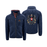 Adler Strickfleece Jacke für Herren dunkelblau