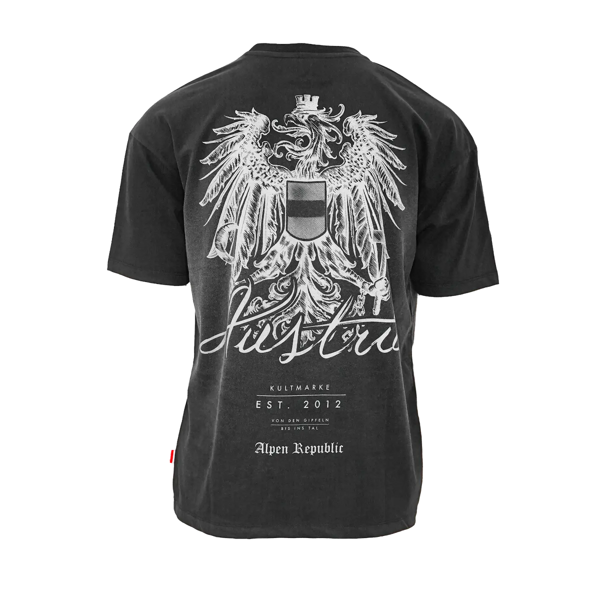 Alpen Republic Oversize Shirt Österreich Adler schwarz #Farbe_Schwarz